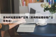 青州网站建设推广公司（青州网站建设推广公司电话）